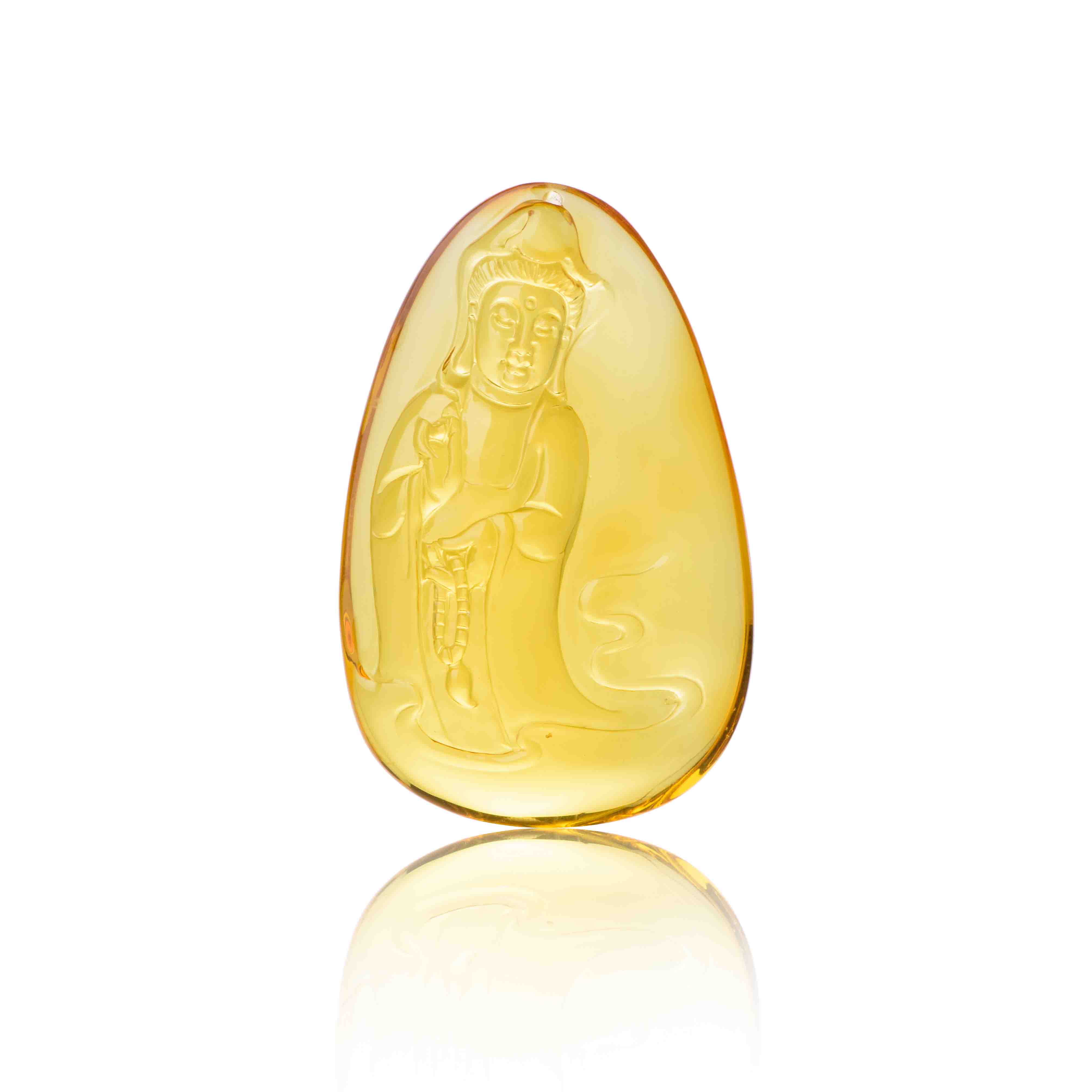 金珀雕刻吊坠